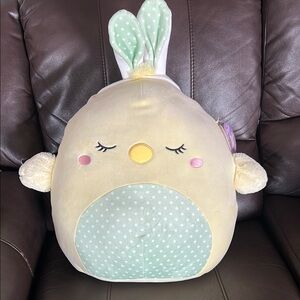 Original Squishmallows Aimee the Baby Chick with Bunny Ears